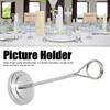 Stainless Steel Table Number Holder Ring Clamp Picture Stand Photo Stands  Hotel Restaurant Home
