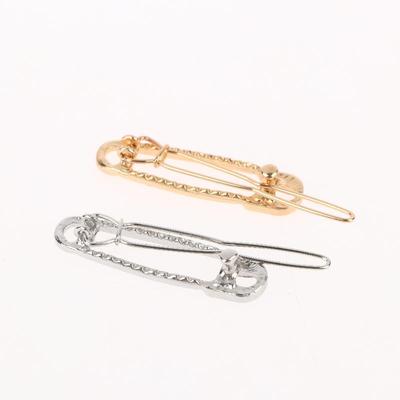 New 2Pcs Punk Personalized Punk Minimalist Girl Hairpin Hair Accessories Snap-on Side Clips Bangs Clips