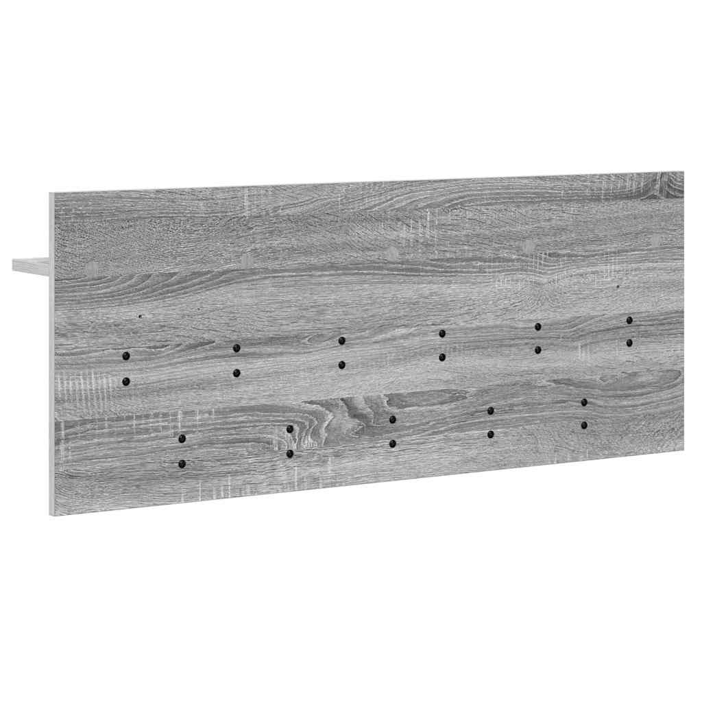 Wall Mounted Nightstand Grey Sonoma 100 x 40 x 12 cm