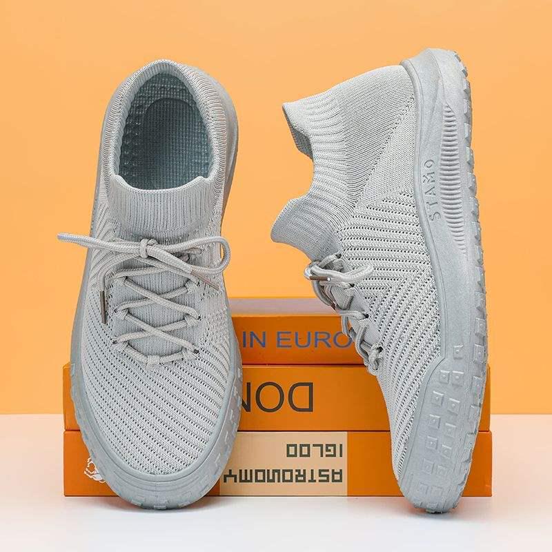 

Men s 2025 Summer Mesh Breathable Non-Slip Sock Sneakers with Thick Sole 42