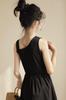 Weileenice Black Recital Size Long Dress with Perfect for and Other Perfect for Girls' Dress, Sleeveless, 140, Off-the-Shoulder Paneling, Weddings,