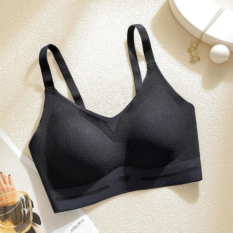 Women Wirefree Push Up Bra Seamless Comfortable Bralette Adjustable Strap