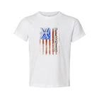 Pisces Zodiac Flag Graphic T Shirt Unisex Distressed American Flag Design Graphi XL