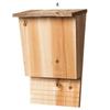 Wooden Bat House Shelter With Roof Weatherproof Easy To Land Outdoor Animal Shelter Summer And Winter Quarters Box Decoration