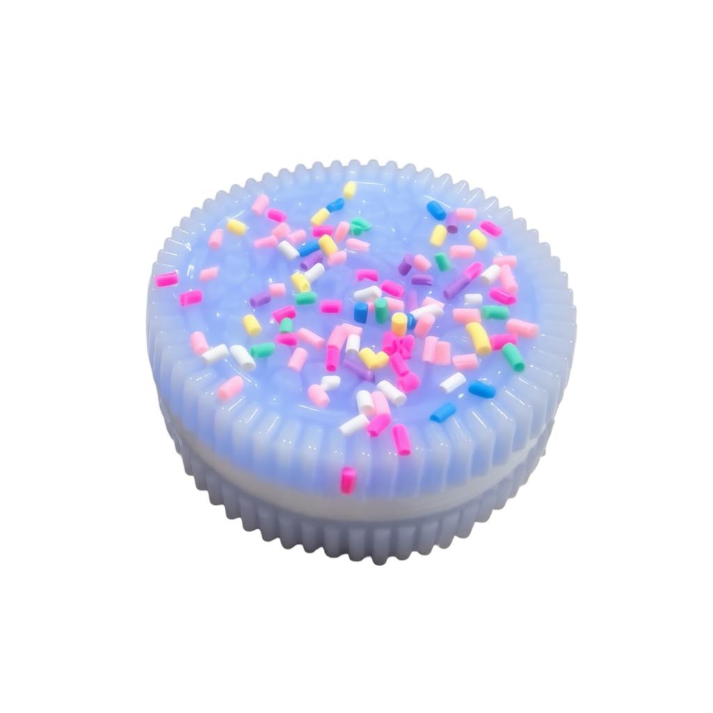Soft Squeeze Stress Relief Toy Cookie Shape with Sprinkle Design Slow Rising PU Foam Sensory Fidget Toy for Stress and Anxiety Relief
