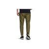 adidas Seria Wu Ji Bandă cu sigla Talie elastică Buzunare cu fermoar Pantaloni sport Pantaloni bărbați Verde-măsliniu închis HE5150