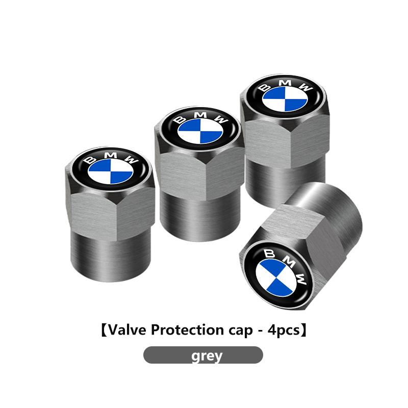 For BMW 4Pcs Car Wheel Tire Valve Caps Metal Stem Cover Auto Accessories M3 M5 X3 E93 F10 F20 F30 F40 F15 F25 F26 F31 F49 F86