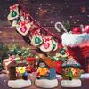 LED Light Up Christmas Ornament Resin House Shape Figurine Desktop Decoration Miniature Cottage Statue for Office