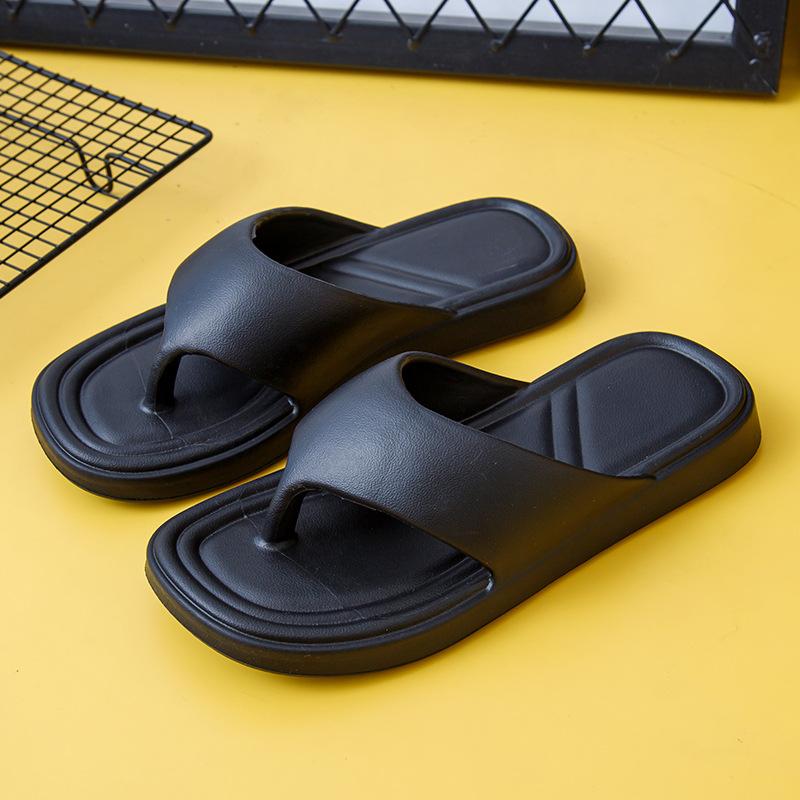 Women's Summer Ins New Flip-Flops with Quick-Drying Feature Indoor Soft Bottom Non-Slip Beach Eva Sandals Leather Lining