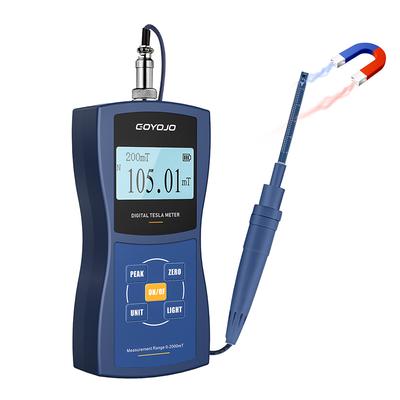 Permanentmagnet Gaussmeter Handheld Digitales Tesla-Messgerät Magnetflussmesser Oberflächenmagnetfeld-Test 5% 2% 1% Genauigkeit