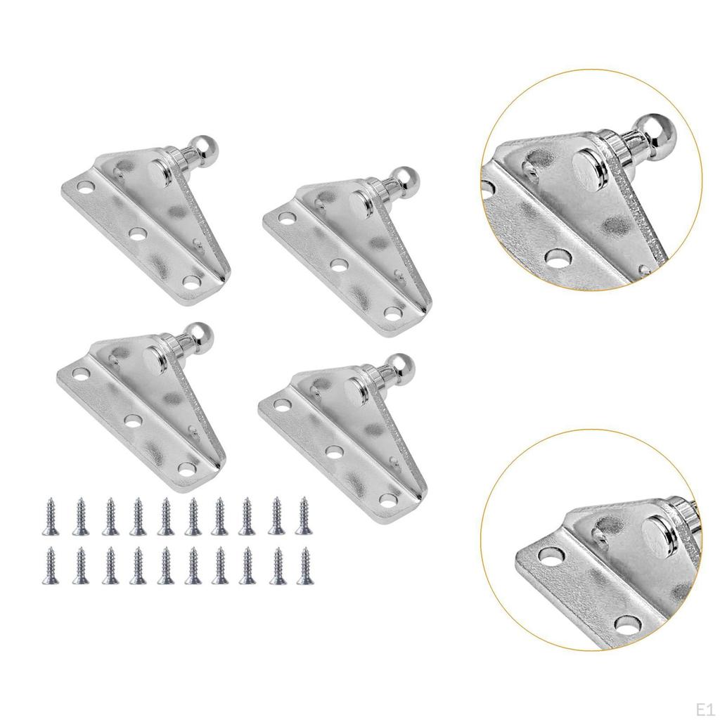 4x 10mm Ball Stud Mounting Bracket Accessory Professional with 20 Screws Replace Portable Practical