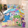 Digital Print Comforter Set 3D Bedding Set with Pillowcases Soft Microfiber Quilt for Teen Adult Bedroom Dorm Home Use