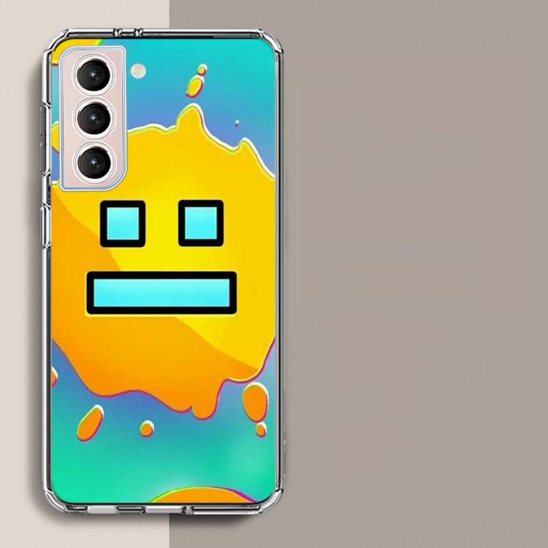 Geometry Dash Phone Case For Samsung A17 A56 A36 A26 A16 A55 A35 A25 A15 A05S Galaxy A71 A51 A41 A31 A21S A70 A50 A40 A30 A20S A