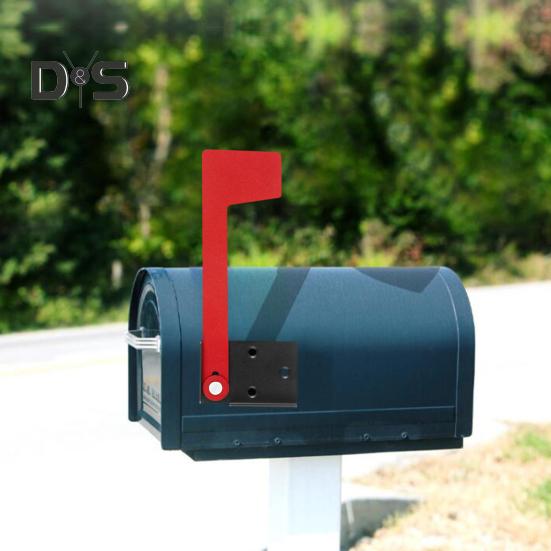 Universal Red Mailbox Flag Outdoor Metal Mailbox Flag with Double-Sided Tape Mailbox Flag Replacement for Most Mailbox Models