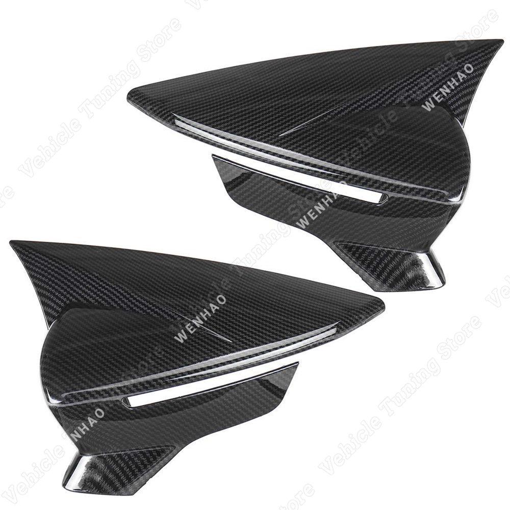 Pentru Seat ibiza V MK5 KJ1 KJG 2buc negru lucios/aspect carbon Capace de acoperire a oglinzii retrovizoare cadru ornamentat 2017- Bodykits