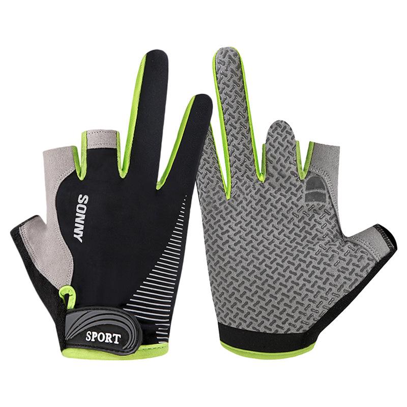 Summer Non-Slip, Cut-Resistant, Three-Fingerless Fishing Gloves for Lure & Rock Fishing