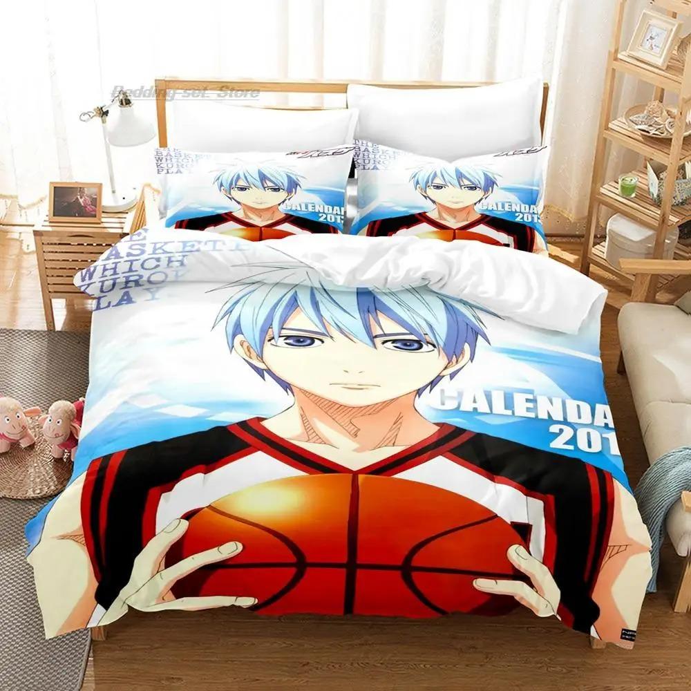 Kuroko's Basketball Bedding Set Single Twin Full Queen King Size Bed Set Aldult Kid Bedroom Duvetcover Sets 3D Print Anime