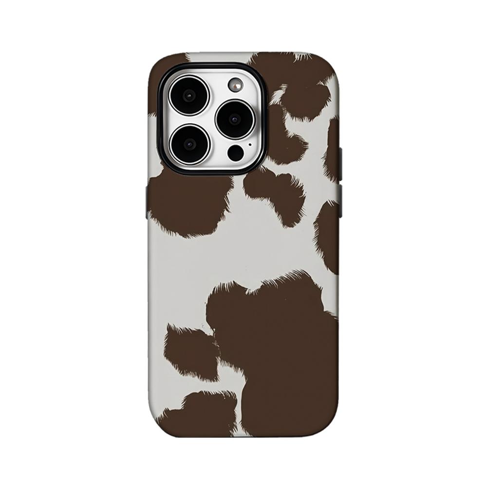 Cow Pattern Phone Case for IPhone 16 15 14 13 12 11 X XS XR XSMAX 7 8 Pro Max Plus Double-layer Back Cover