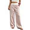 Ladies' Fashionable Casual Striped Wide Leg Pants