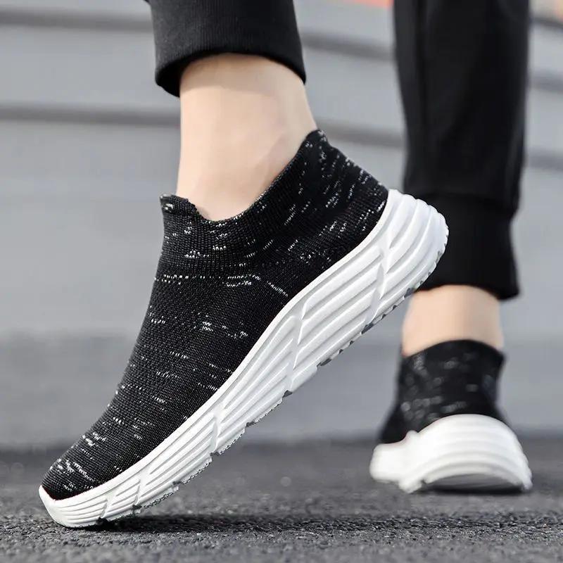 

Fashion Knit Minimalist Man Casual Sneaker Slip-on Sale Shoe in Promotion Without Leather Miked Colour Size 9 Light Sports Shoes for Men 39
