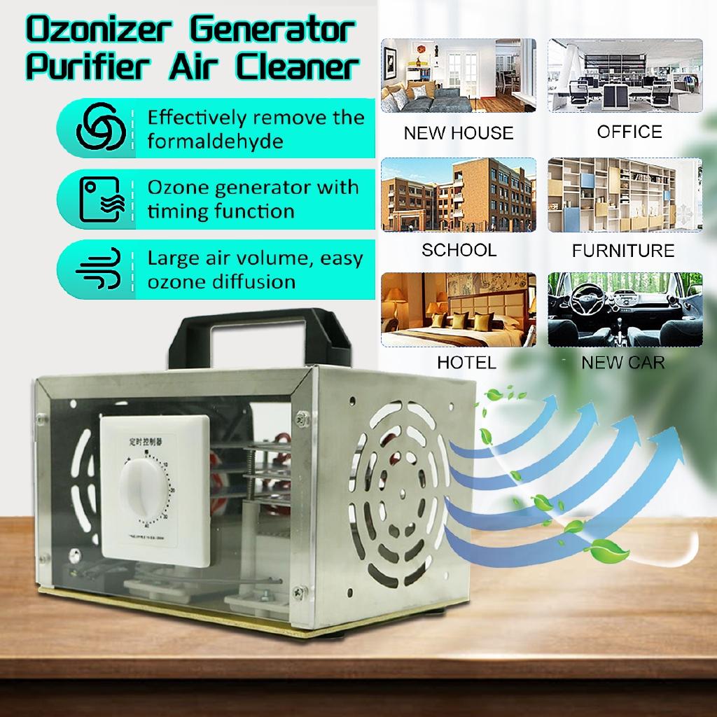 200W Ozone Generator Air Purifier Ozonizador Machine O3 Ozono Generator Deodorant Disinfection Equipment Remove Formaldehyde