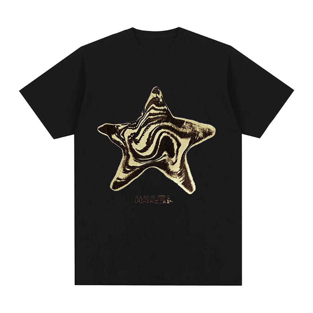Hayley Williams Star Tee Cotton Graphic Print T-shirt Fashion Women Men Unisex Casual Loose XS-2XL Tees Round Neck Tops Summer XS