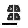 Waterproof Suede Door Switch Button Stickers Non-Slip Anti-Scratch Car Window Lift Button Trim Covers Auto Interior Accessories