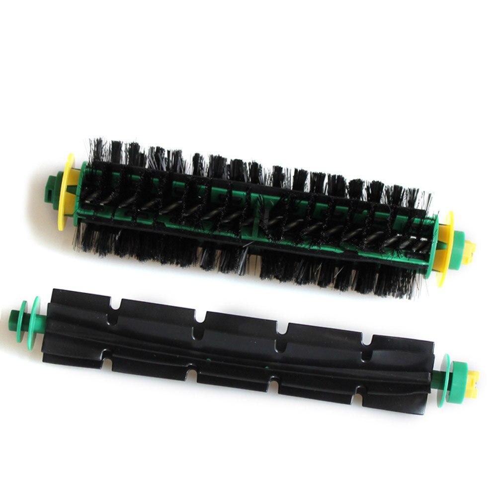 2set/4pcs Free Shipping Bristle  +Flexible Beater Brush For iRobot Roomba 500 Series 550 570 Vacuum Cleaner