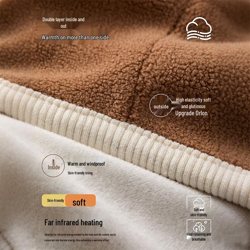 Thick Fleece-Lined Baby Hat with Ear and Neck Protection for Boys and Girls - Windproof for Autumn and Winter