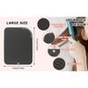 Tapis de voyage 2-en-1 en silicone résistant à la chaleur et sac de rangement protecteur antidérapant pour fers à boucler, pinces plates - Organisateur portable d'outils de coiffure
