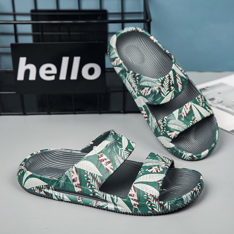 Fashion Living Room Slippers Walk Around Home Original Mens Slippers for Man Slides Shoes Mens Summer Sandals Flip Flop House Slipper