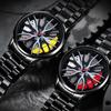Orologio da Uomo UTHAI H12 Movimento Automatico Design Ruota d'Auto Orologio Non Meccanico Quarzo Cinturino in Acciaio Orologio da Uomo alla Moda