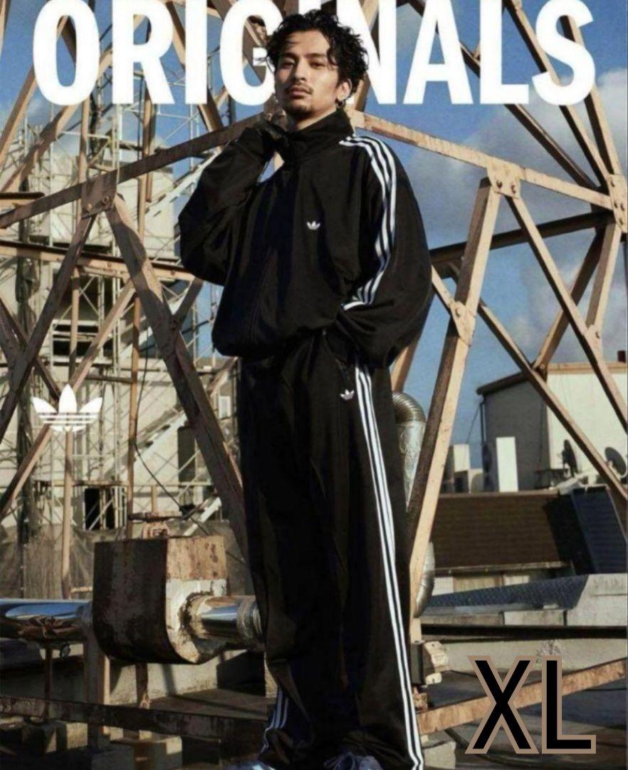 

[USED] Adidas Beckenbauer Track Pants in Black and White (XL) by Daiki Tsuneta, Unisex