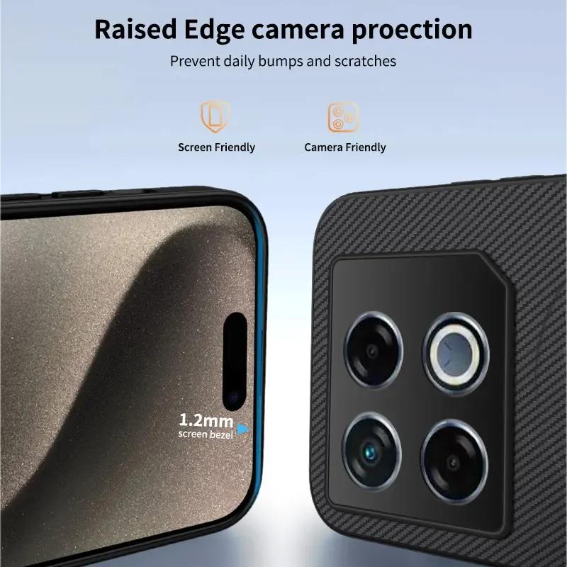 Carbon Fiber Wireless Charging Magnetic Cases ForInfinix GT 30 20 Pro Full Lens Protection Silicone Soft Bumper Cover Phone Case