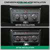 For Volkswagen VW T-Cross Tcross 2018 - 2025 Center Console AC Knob Panel Cover Decoration Sticker Trim Interior Accessories
