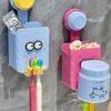 Wall Mounted Toothbrush Cup Cartoon Punch-Free Storage Rack Storage Rack  for Bathroom Accessory