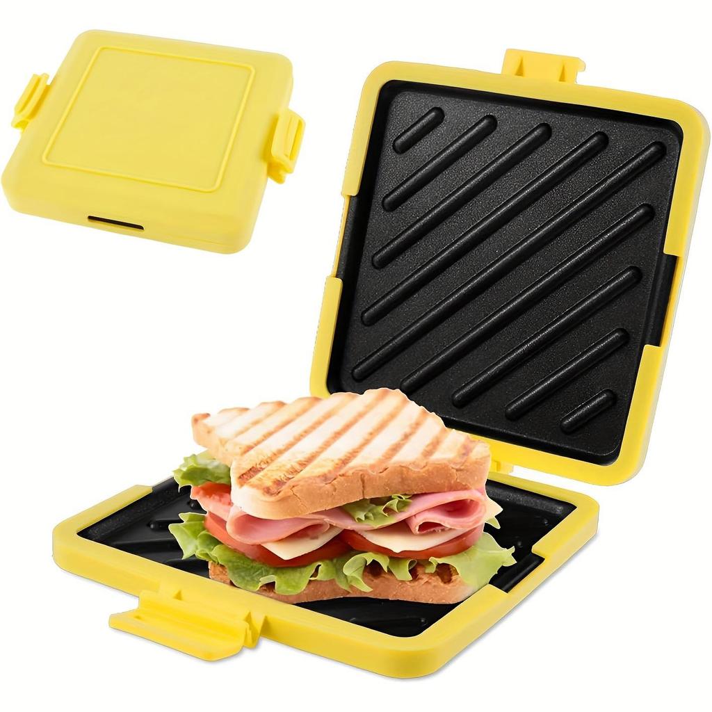Compact Sandwich Toaster Waffle Maker & Microwave Oven Tray - 420g Breakfast Machine