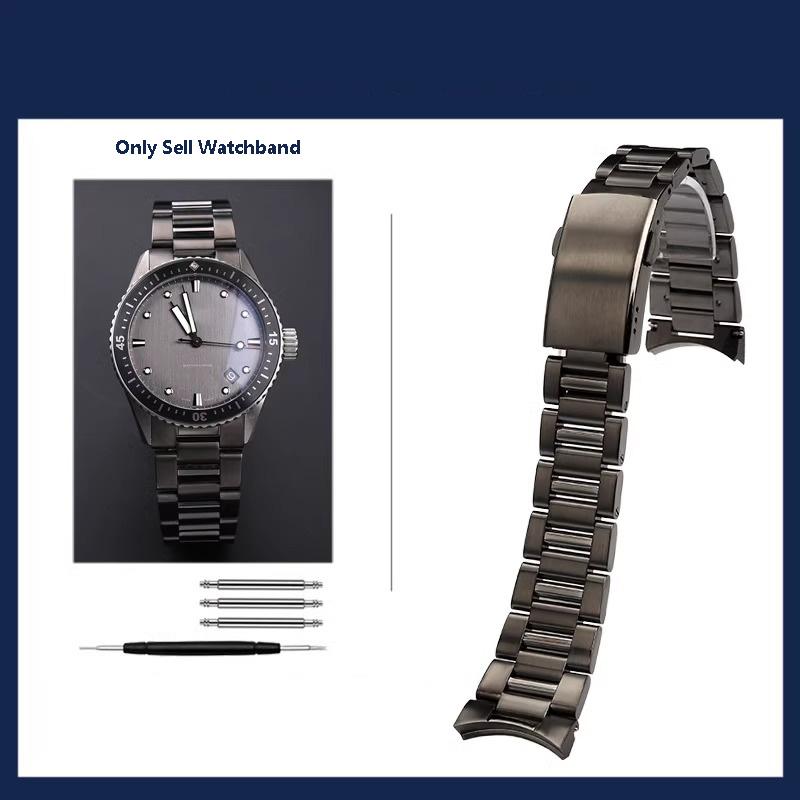 Cinturino per Orologio in Acciaio Inossidabile Massiccio di Alta Qualità per Orologi da Uomo Blancpain Serie 50 search 5000 /5054 Braccialetto a Catena 23MM