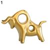 Nordic Ceramic Cattle Bull Sculpture Animal Status Ornament Home Table Decor