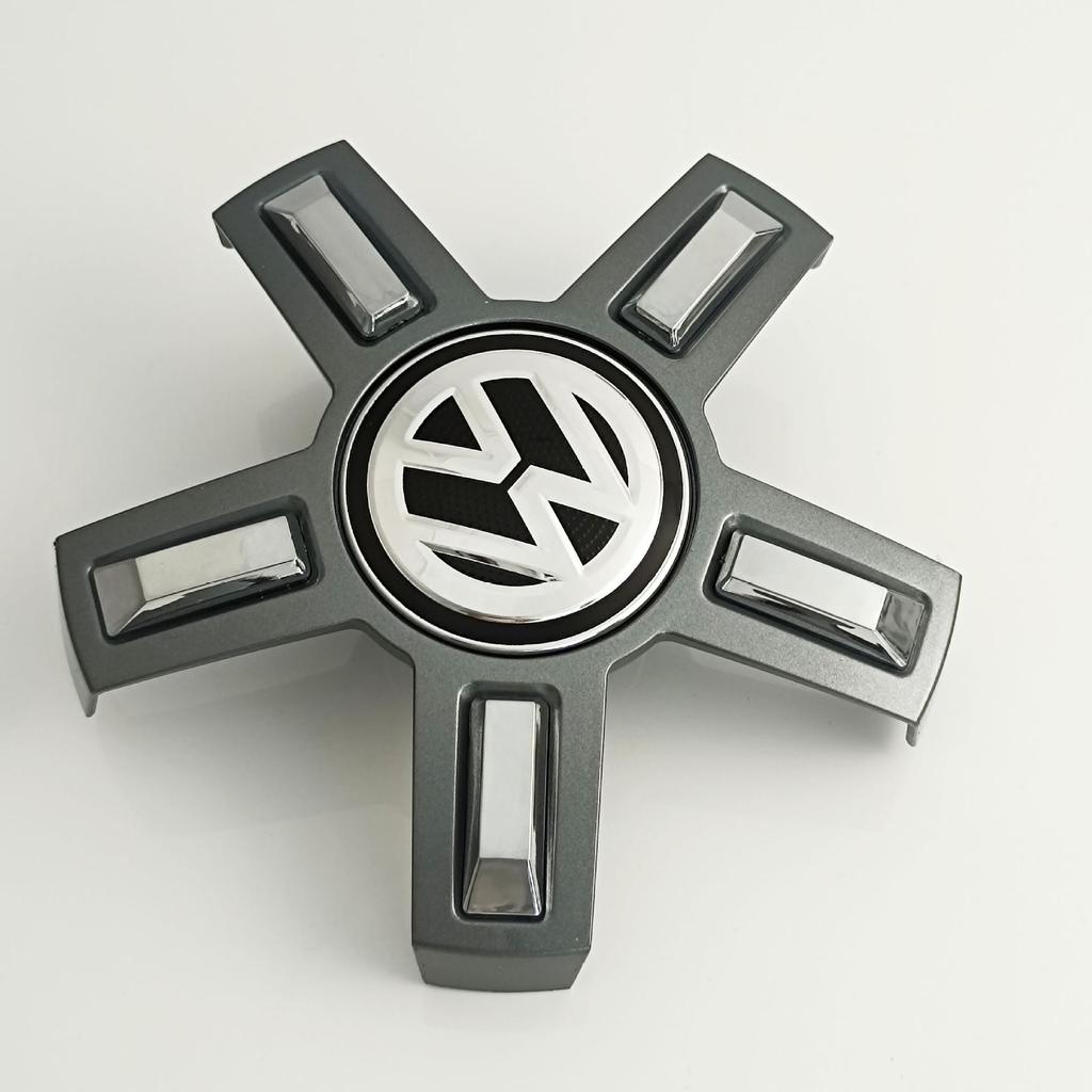 Compatible Wheel Hub Center Cap for Volkswagen Lamando, New Phideon, Touran, Passat - 5-Spoke Design by Guanqin