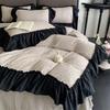 Princess Style Double Layer Yarn Duvet Cover Set