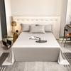 Popular 100% Cotton Sateen Bed Sheet Set - Solid Color, Long Staple Cotton, Single/Double Sizes, Three-Piece Collection