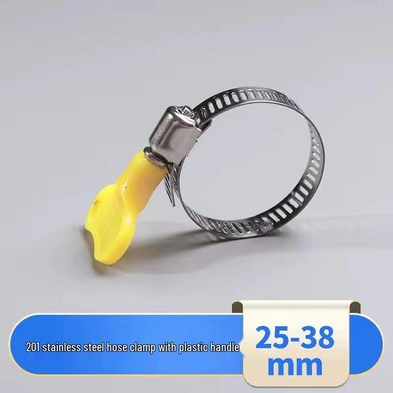 Elastic Hoop Handle Hose Clamp - Hand-Tightened Water Pipe Clip