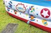 JILONG Circus Tent Pool, 223 X 208 X 38cm (inflated Size), with Large Air Valve and Drain Plug, JL-685009, WhiteBlueRed