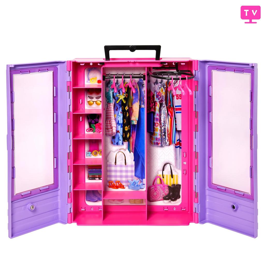 Barbie Barbie und Lila Kleiderschrank Verschiedene Koordination Puppe & Mode-Set [Ankleidepuppe] [Puppe & Zubehör] [ab 3 Jahren] HJL66J