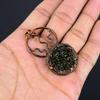 Moldavite Pendant, Copper Electroformed Jewelry, Gemstone Pendant, Gift For Her Handmade Dainty Jewelry