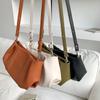 Soft Pleated Underarm Bag Niche Solid Color Portable Shoulder Bag Women's Fashion Versatile Messenger Bag Women's