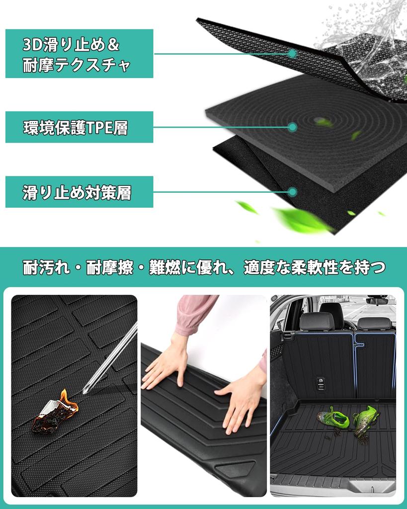 Mixsuper 3D Luggage Mat for the New Mazda September 2022 3D Cargo Trunk Specific 3D Molded Cargo TPE Luggage CX60 Easy Set CX-60 (KH Series, -