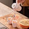 Tea Set Gifts for Women's Creative Kung Fu, a Pot and Two Cups of Ceramic Sets, Gifts for Girls
