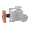 CAMVATE Wooden Hand Grip with 1/4" Mounting Screw Connector for DSLR Camera Cage (Switchable for Right/Left Hands)